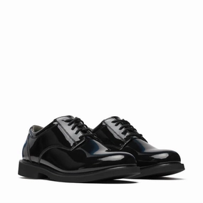Men's Classics Uniform Poromeric Oxford Shoes In Black Patent Dress Shoes Smart Office Fit