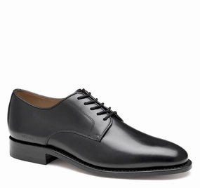 Leather Office Shoes Black Oxfords Johnston & Murphy Men's Kensington Plain Toe Lace Up Oxford Shoe