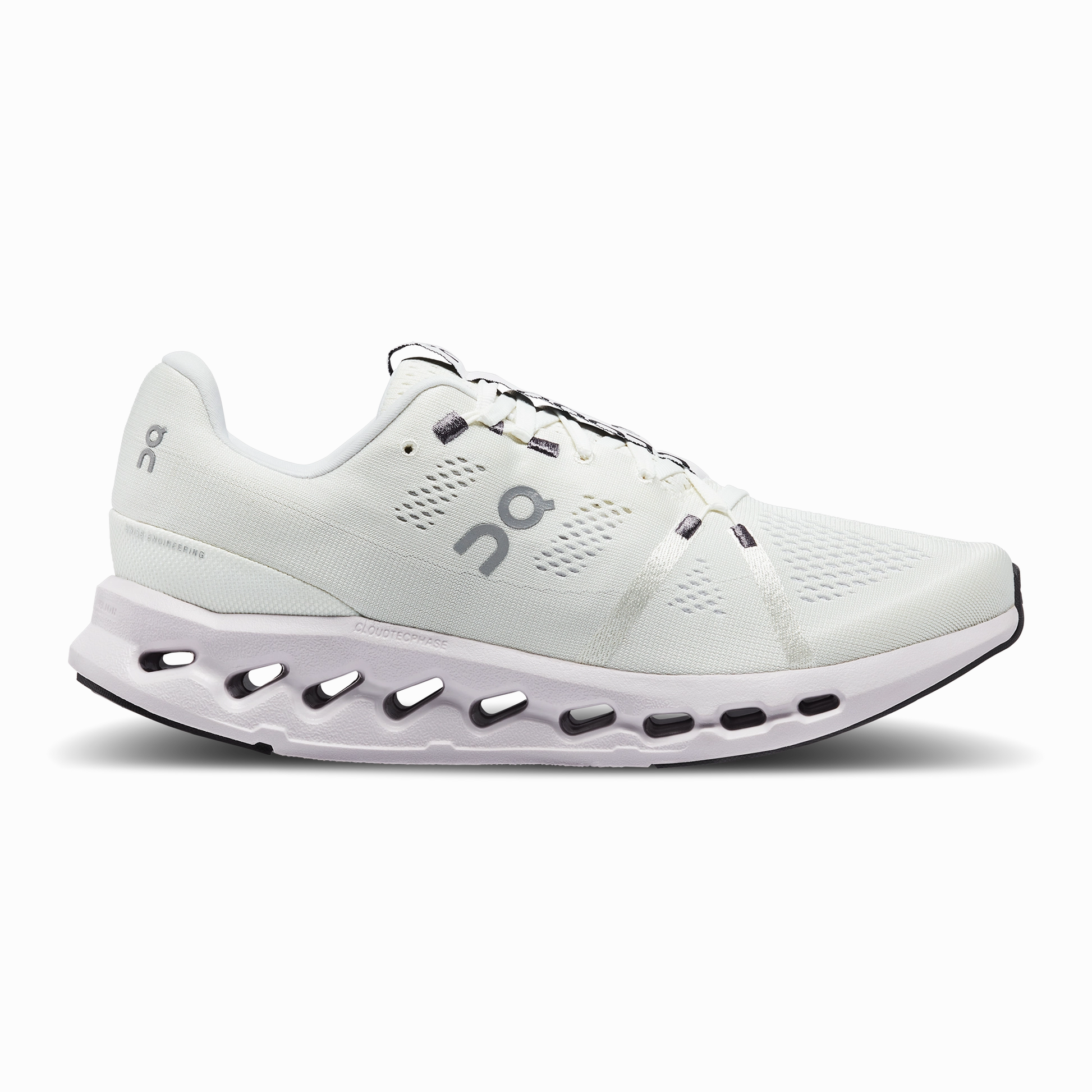 Molded Heel Counter On Running Men's Cloudsurfer Shoes - White / Frost