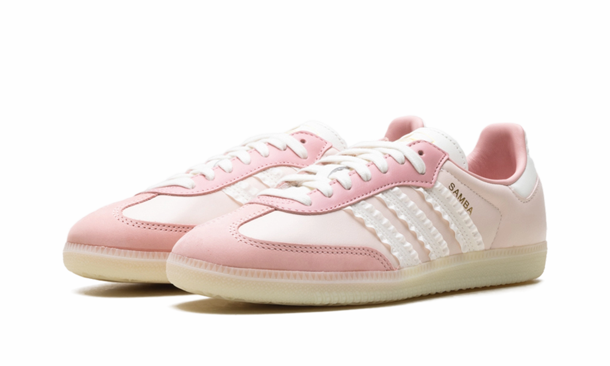 LeatherMaterial Samba WMNS "Ruffle Stripes - Wonder Mauve"