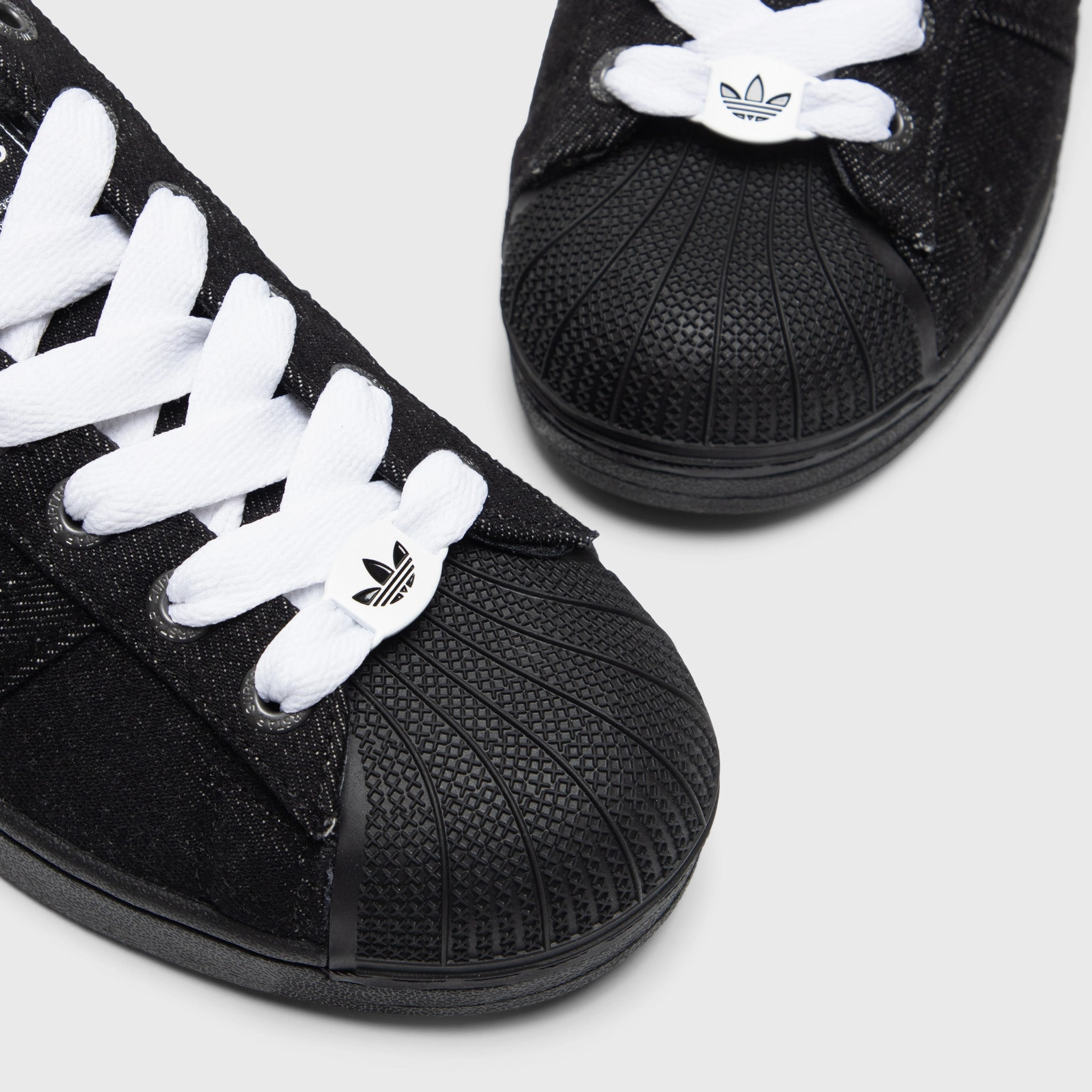 Adidas Superstar II Black / Black - White Anti Static Fabric Orthotic Compatible Footbed