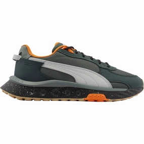 Puma Men's Wild Rider Winter Shoes - Balsam Green / Green Gables Comfort Insoles All Day Pace