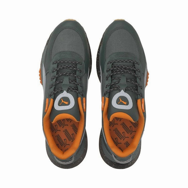 Puma Men's Wild Rider Winter Shoes - Balsam Green / Green Gables Urban Movement Heel Pad