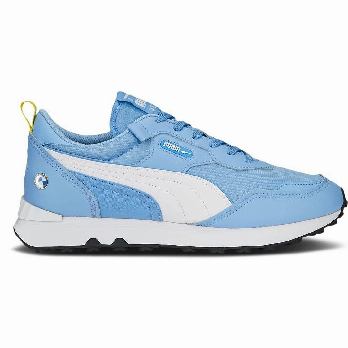Puma Men's BMW Motorsport Rider FV AC Shoes - Day Dream Blue / White / Yellow Daily Commuting