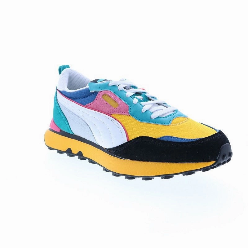Supportive structure Puma Men's Rider FV Future Vintage Shoes - Yellow / Green / Pink