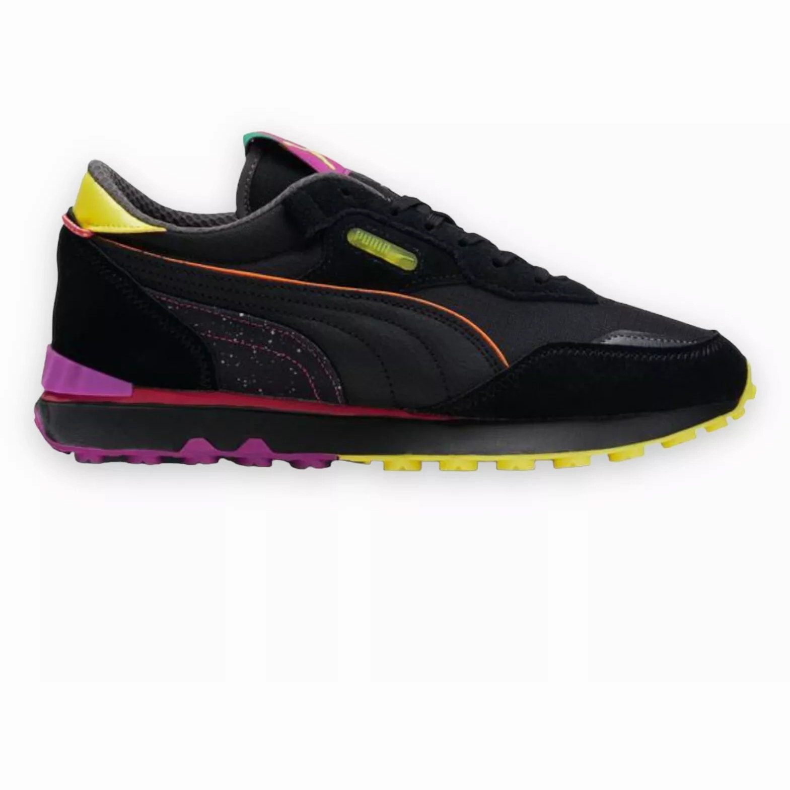 Energy Vibe Pure Lines Puma Men's Rider FV Ski Club Shoes - Black / Russet Orange / Energy Yellow