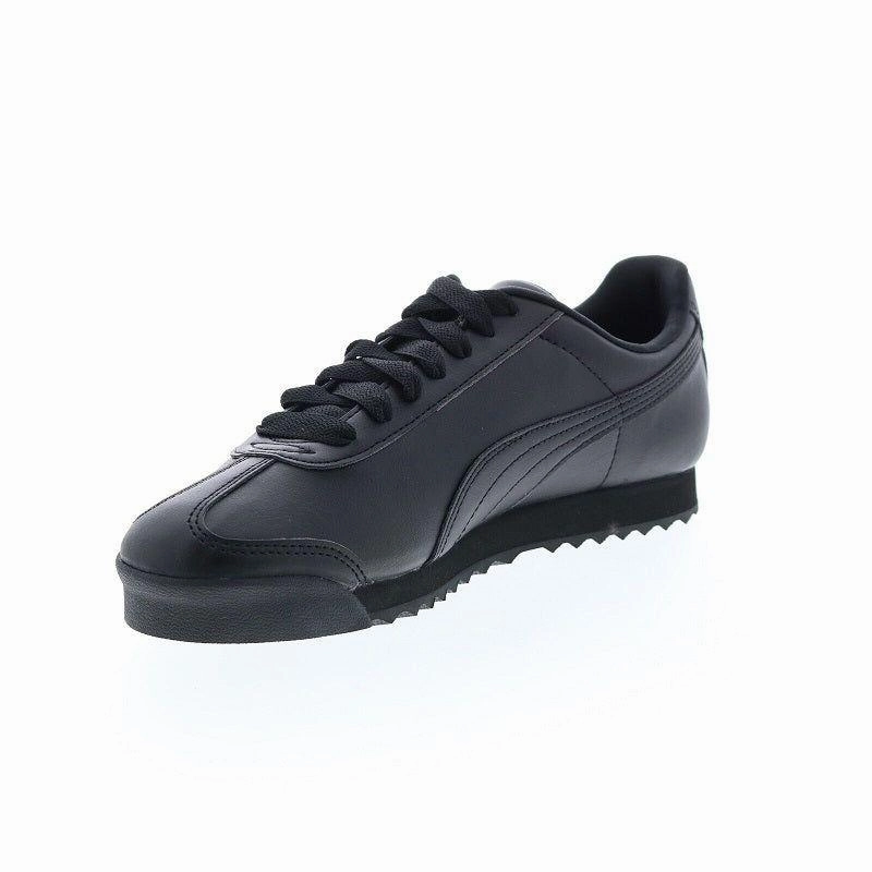 Agile Breathable Perforated Panels Puma Men's Roma Basic Shoes - All Black