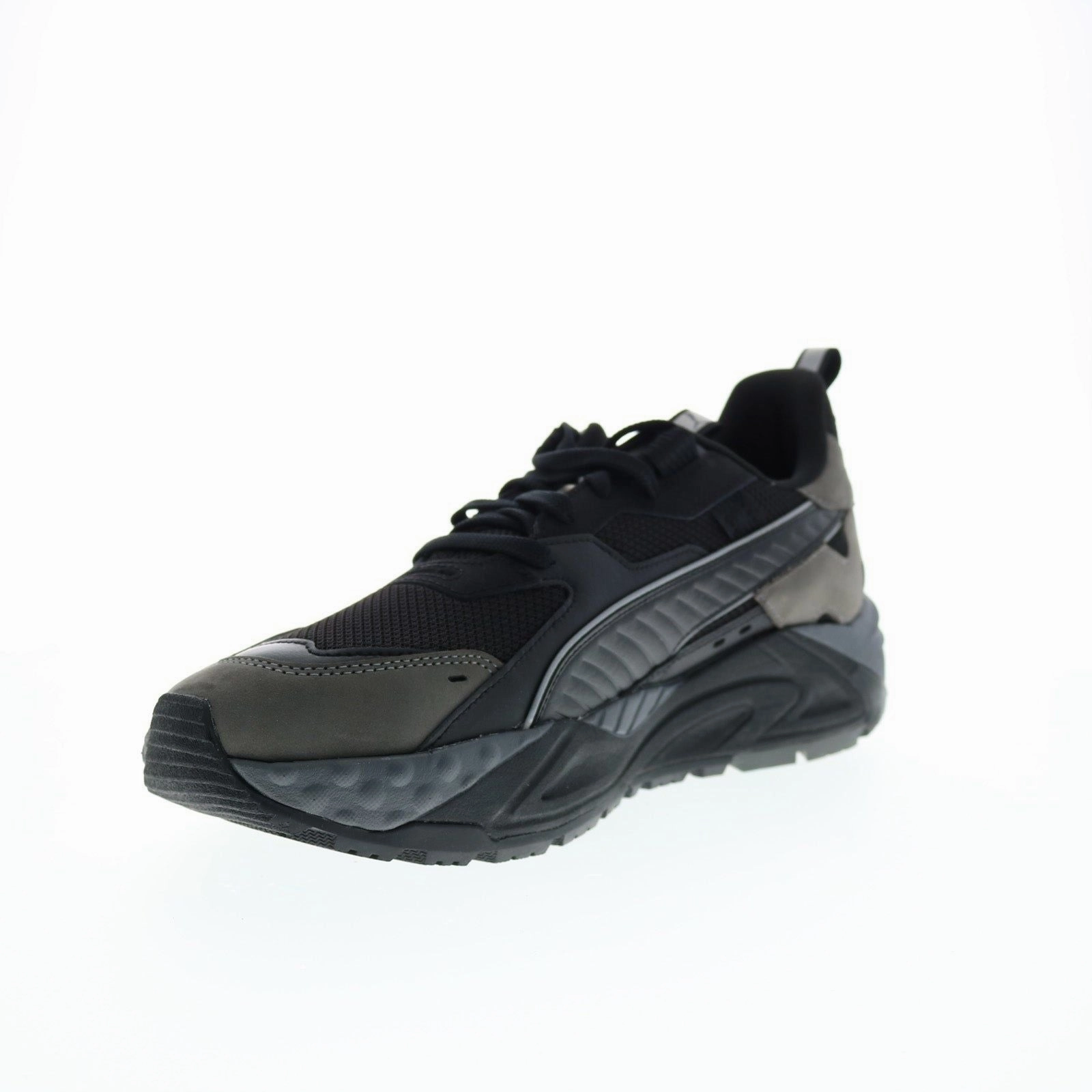 Gel Infused Cushioning Durable Build Puma Men's RS TRCK Shoes - Black / Slate