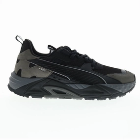 Elastic Sling Multi Density Rubber Puma Men's RS TRCK Shoes - Black / Slate