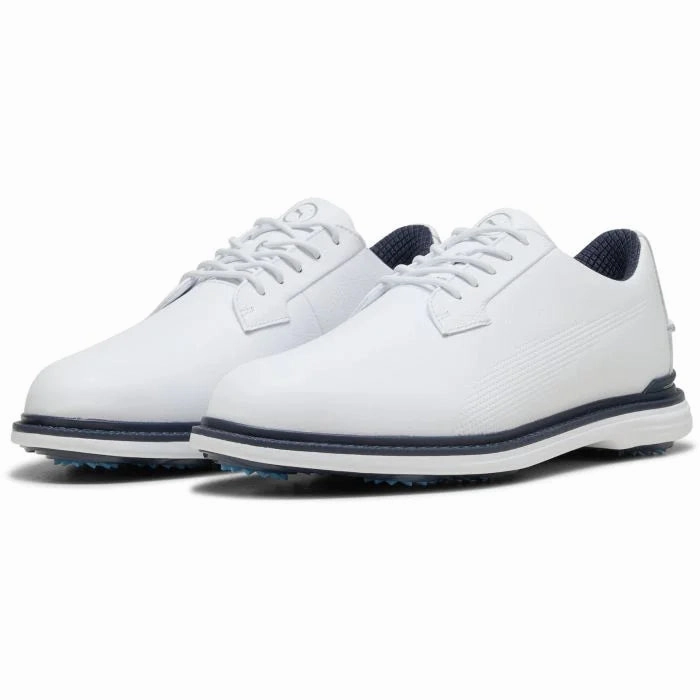 workout mode PUMA ROYALE Golf Shoes 2025 - Puma White/Deep Navy/Team Light Blue