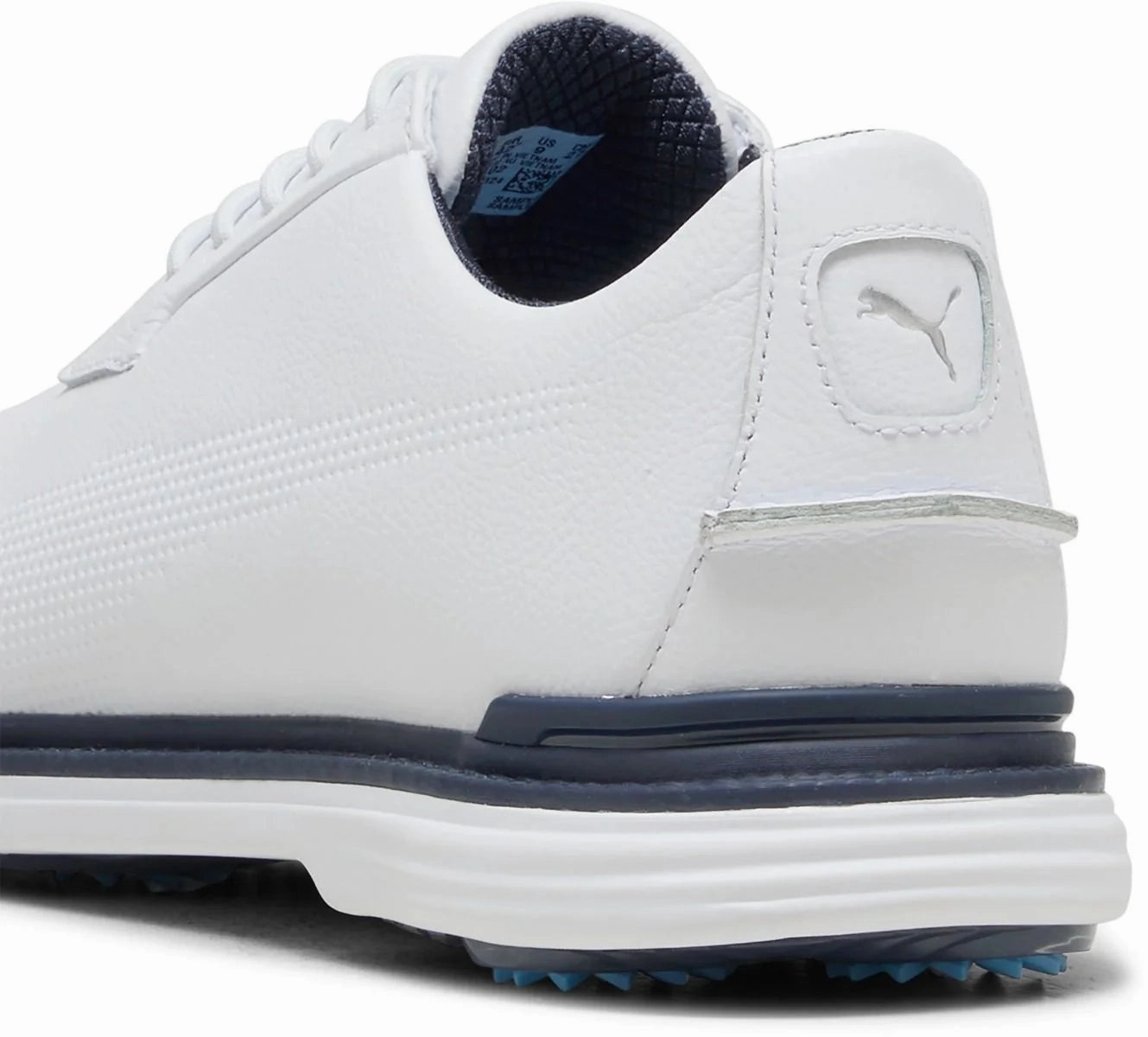 Minimalist Layered Design QuickDry PUMA ROYALE Golf Shoes 2025 - Puma White/Deep Navy/Team Light Blue