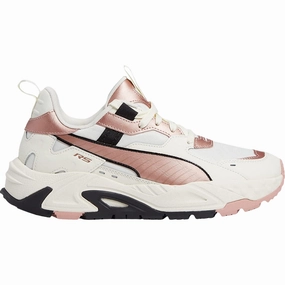 Compression Midsoles Puma Women's RS TRCK Shoes - Frosted Ivory / Rose Gold