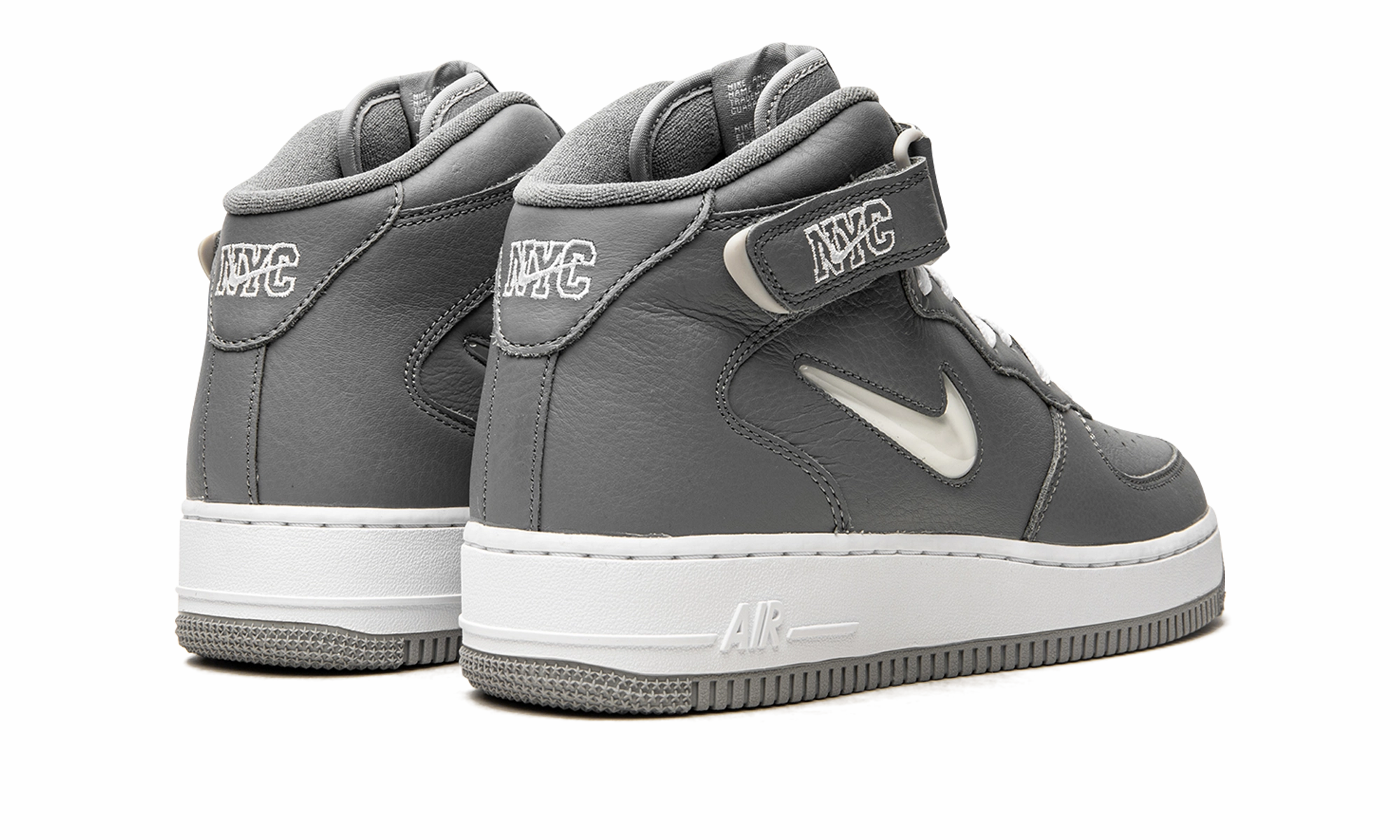 Clean Wear Trail Trek Air Force 1 Mid QS "Jewel NYC Cool Grey"