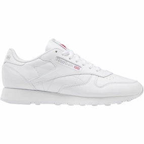 Reebok Men's Classic Leather Shoes - Ftwr White / Pure Grey 3 Durable Comfort