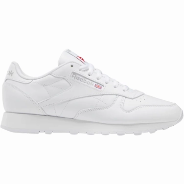 Reebok Men's Classic Leather Shoes - Ftwr White / Pure Grey 3 Durable Comfort