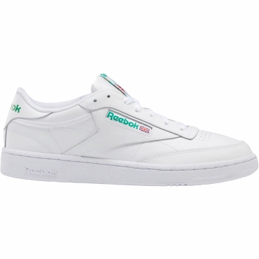 Reebok Men's Club C 85 Shoes - White / Green Neutral Stability Control