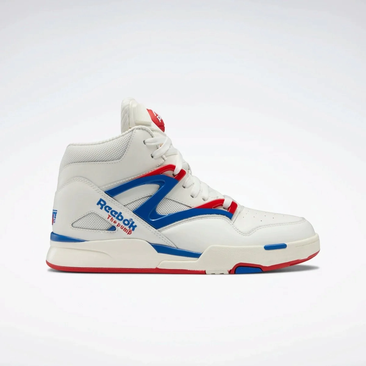Reebok Men's Pump Omni Zone II Shoes - Clack / Vector Blue / Vector Red foam padding