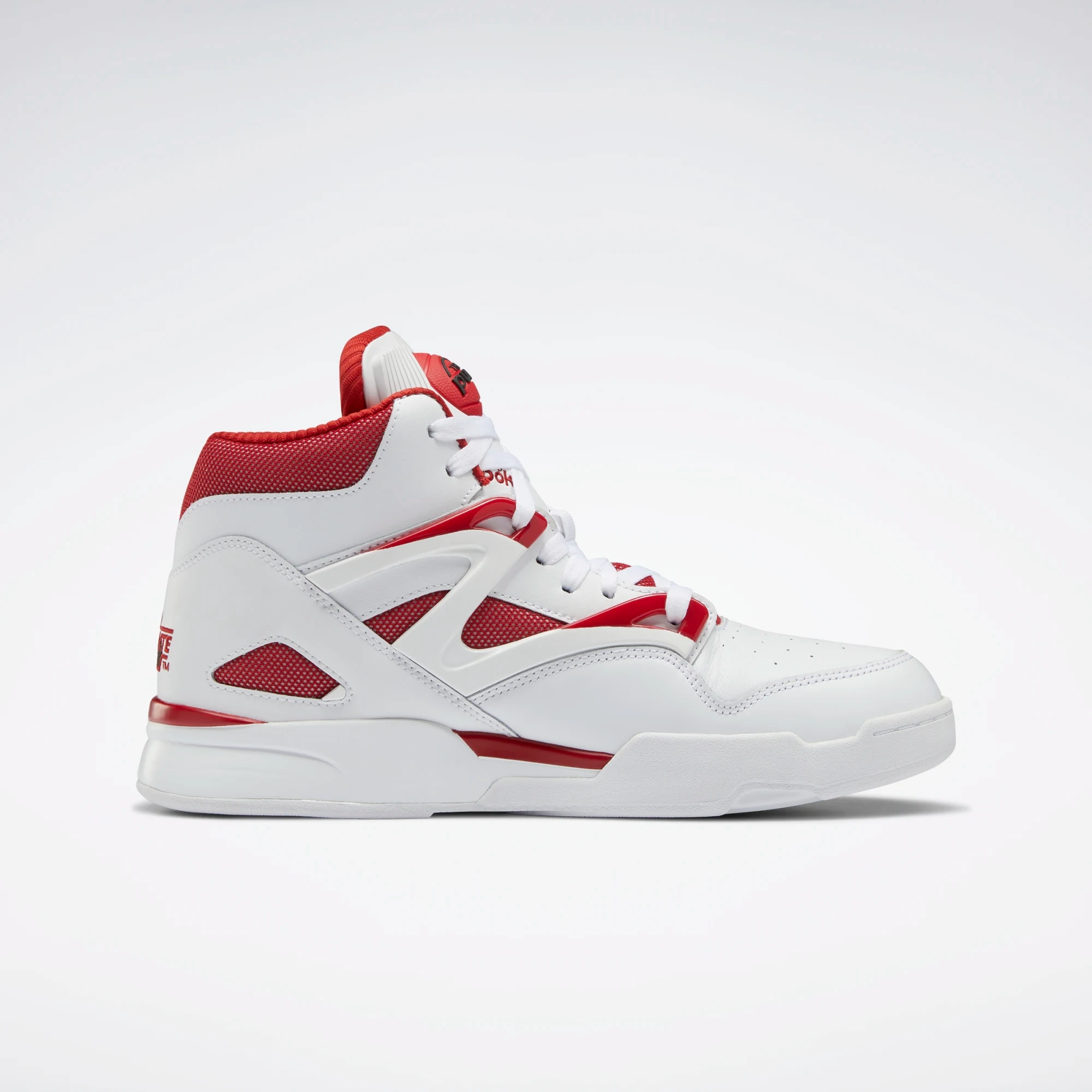 Breath Panel Reebok Men's Pump Omni Zone II Shoes - Ftwr White / Flash Red / Core Black