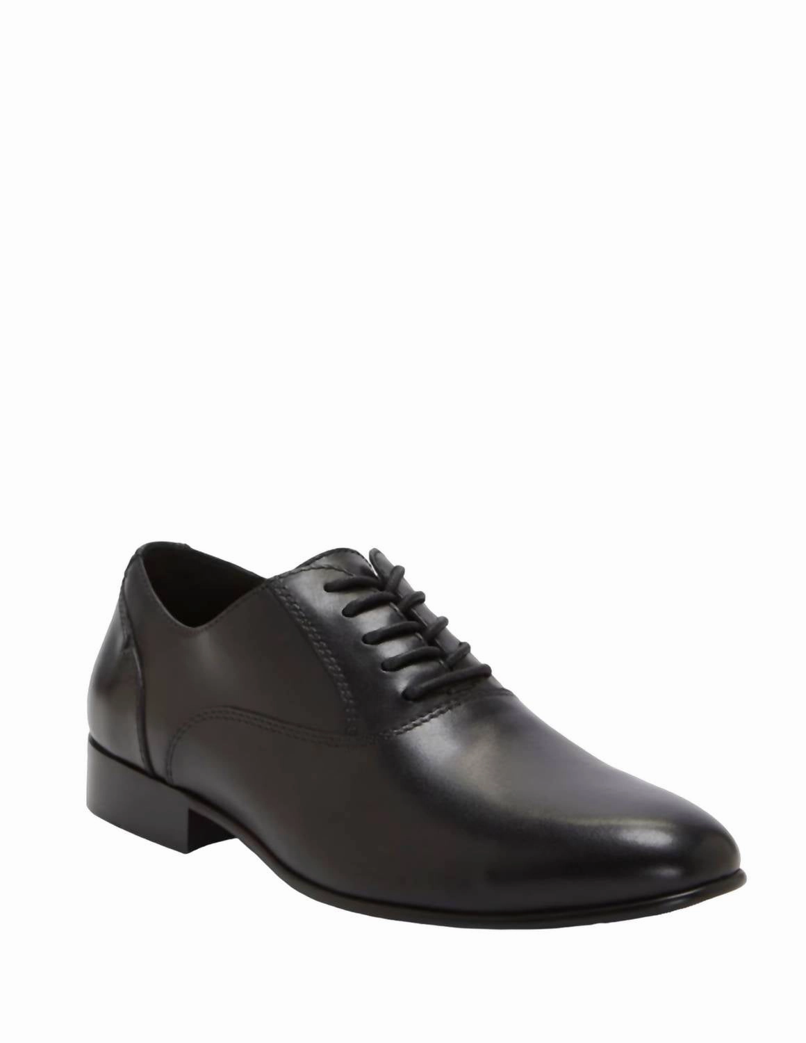 Jensin Oxford Shoes In Black Stylish Office Lace-ups Birthday Oxfords
