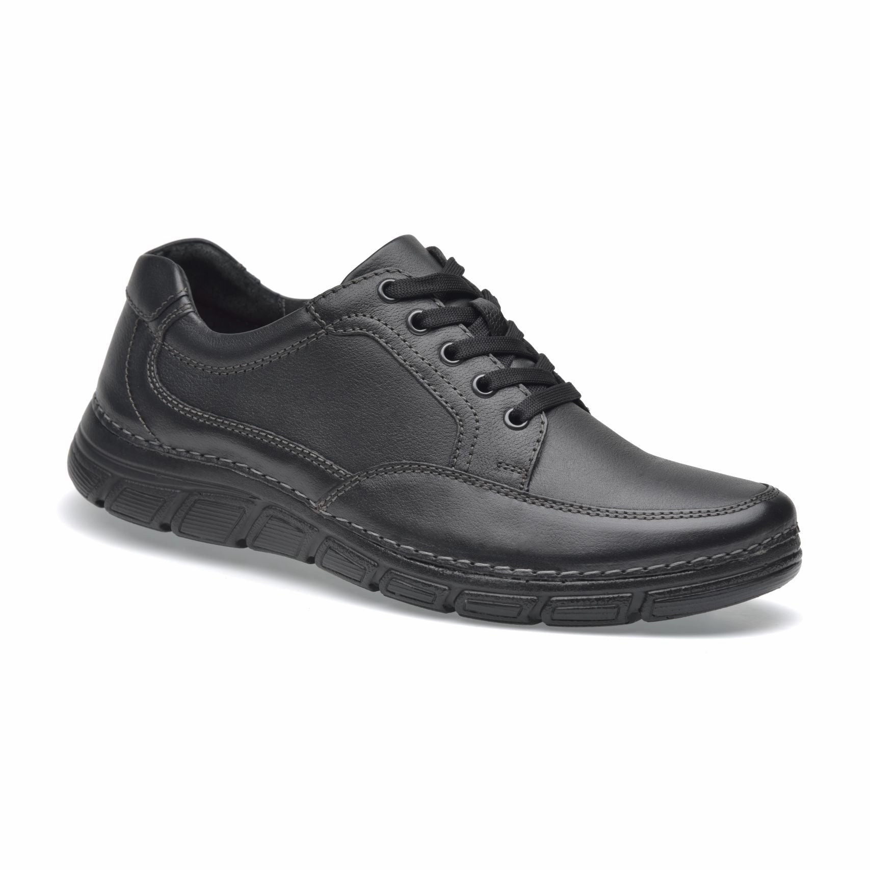 Smooth Form Work Routine Lace Up Men's leather Oxfords-Rock