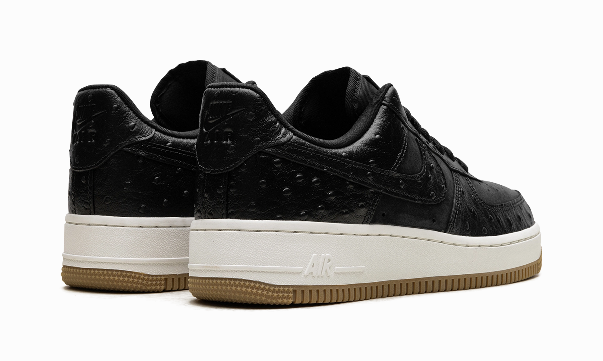 Active feel Air Force 1 Low '07 WMNS "Black Ostrich"