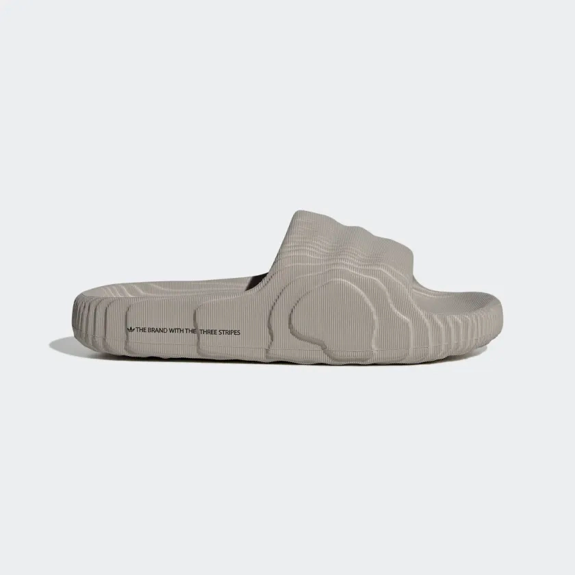 Adidas Men's Adilette 22 Slides - Light Brown / Core Black Relax Days
