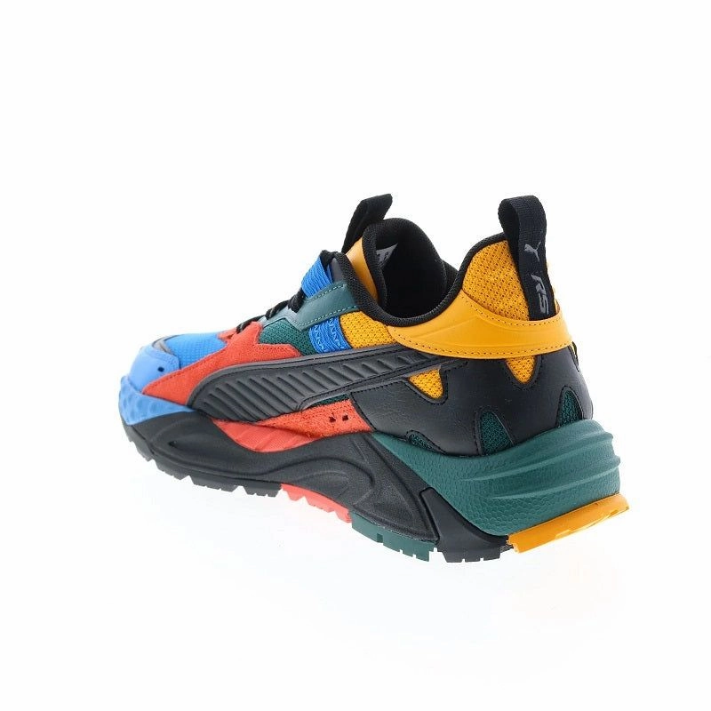 Smooth Flow Hydrophobic Upper Puma Men's RS TRCK Shoes - Future Blue / Black / Saffron
