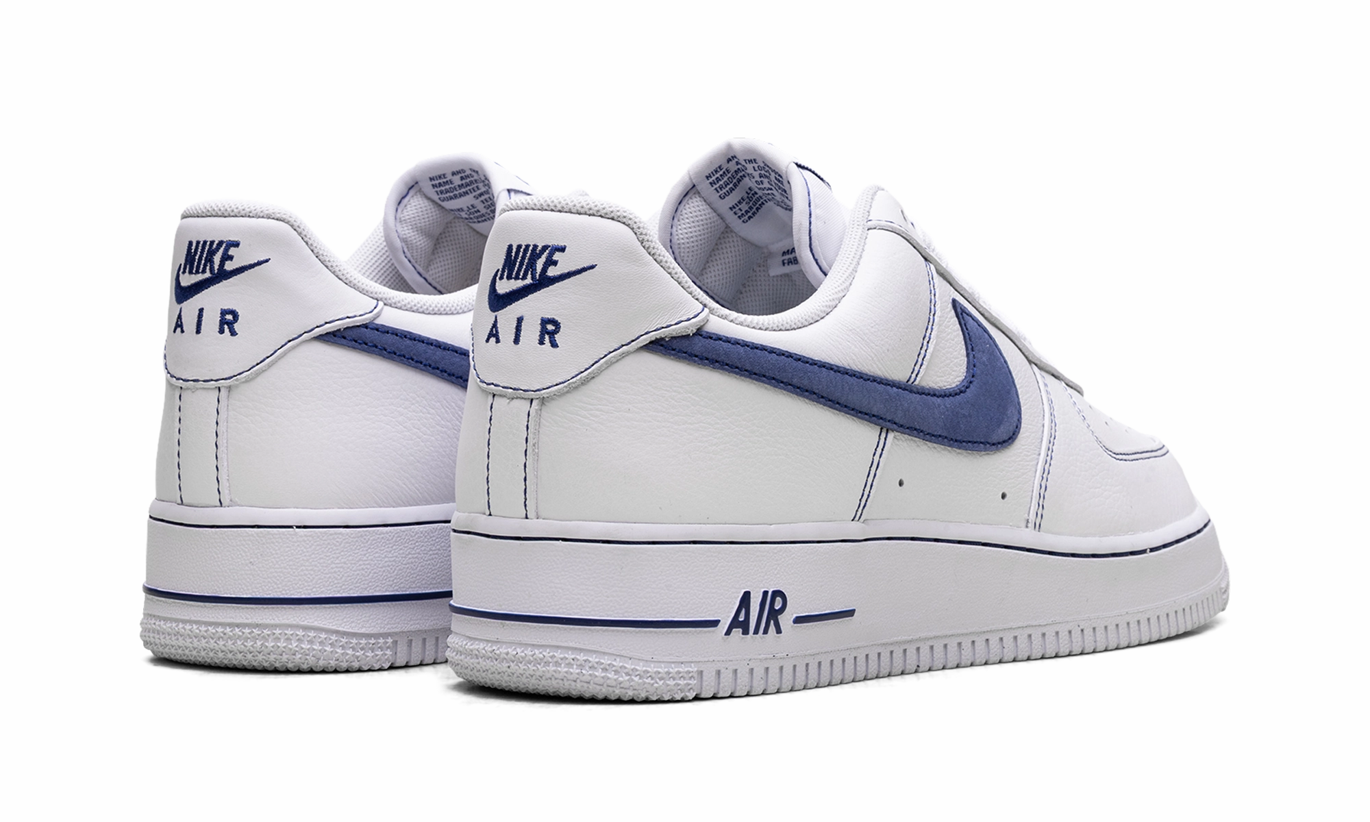 Urban Moodwear Sock Friendly Air Force 1 '07 LV8 "White Deep Royal Contrast Stitch"