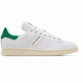 Adidas Men's Stan Smith Homer Simpson Shoes - White / Green / Gold Quick Dry Material Abrasion Shield
