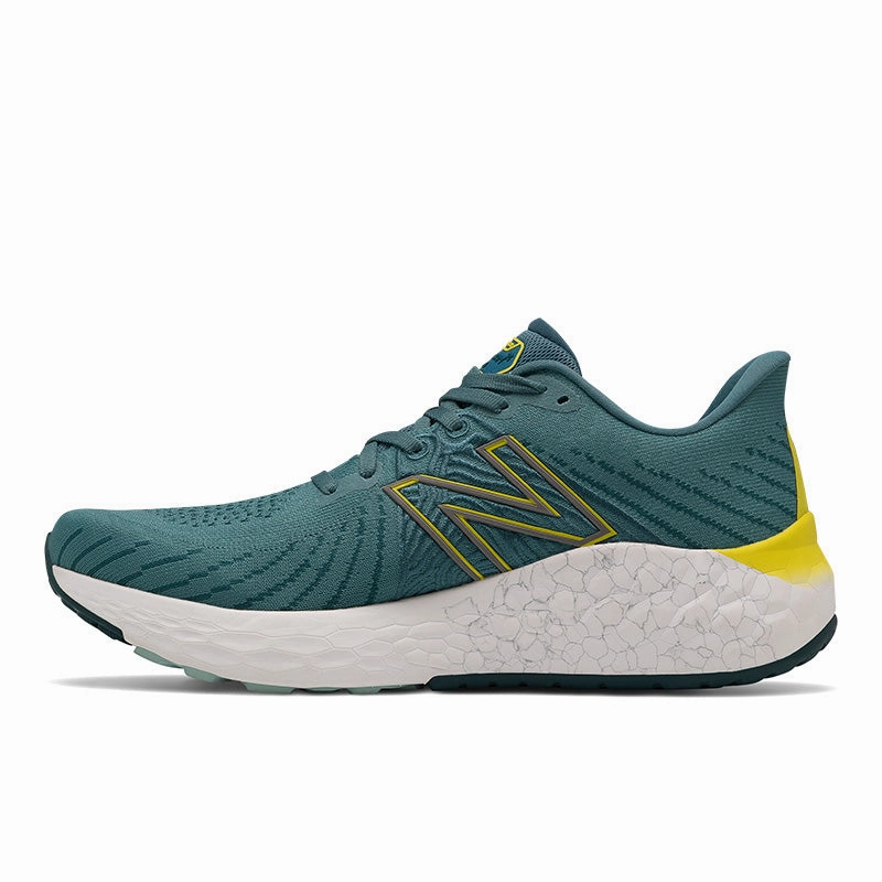 Fresh Foam X Vongo v5 - Deep Sea with Sulphur Yellow - Men's permanent shoes Hyper Compression Midsole