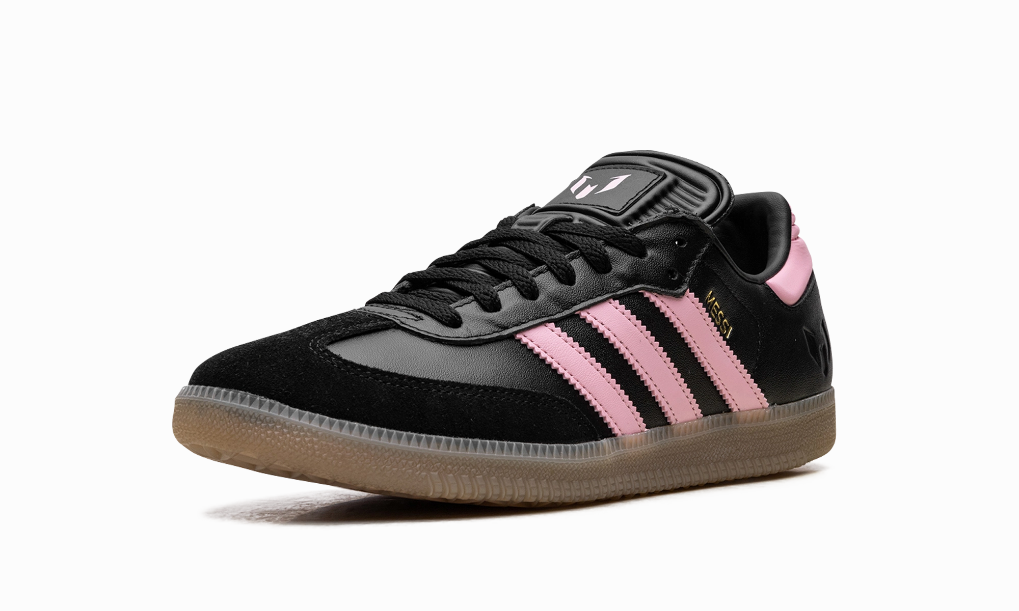 Samba Messi Indoor "Core Black / Gold Metallic / Gum" All Terrain Traction Urban Run