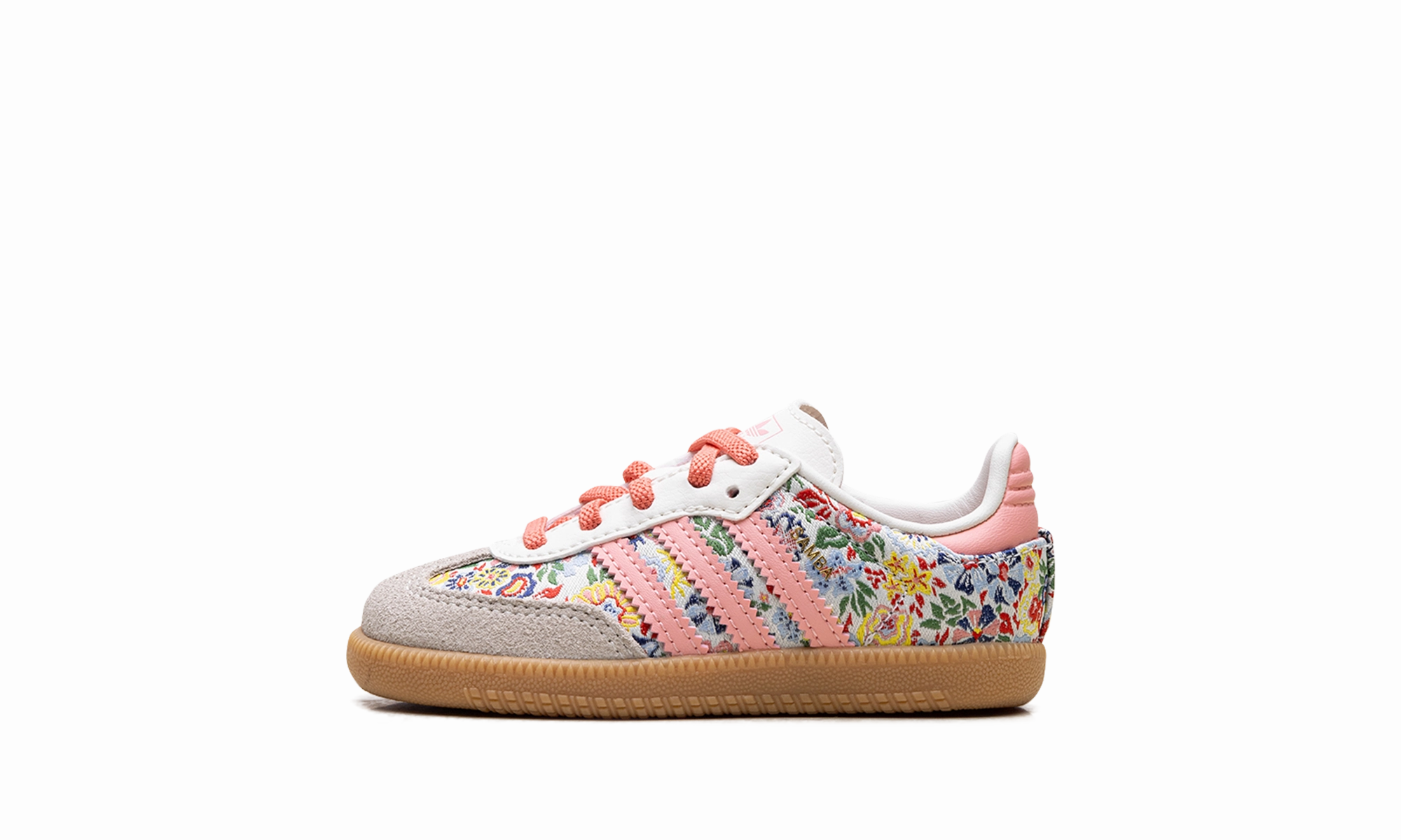 Breathable Vent Holes No Tie Style Samba OG TD "Liberty London Floral Embroidery"