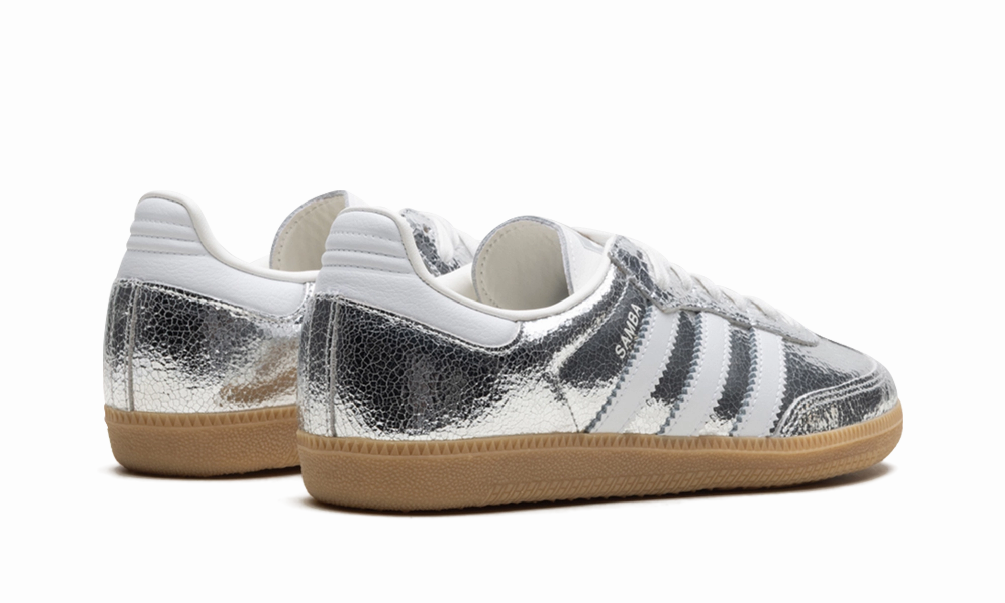 Antibacterial Summer Pick Samba OG WMNS "Silver Metallic Cracked Leather"