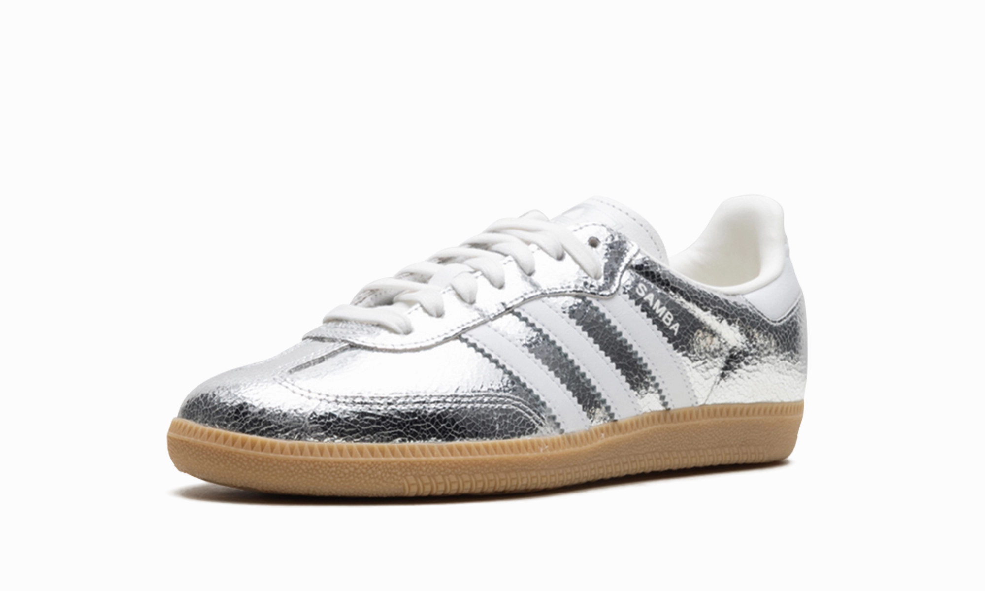 Event Step ShockAbsorbingSole Samba OG WMNS "Silver Metallic Cracked Leather"