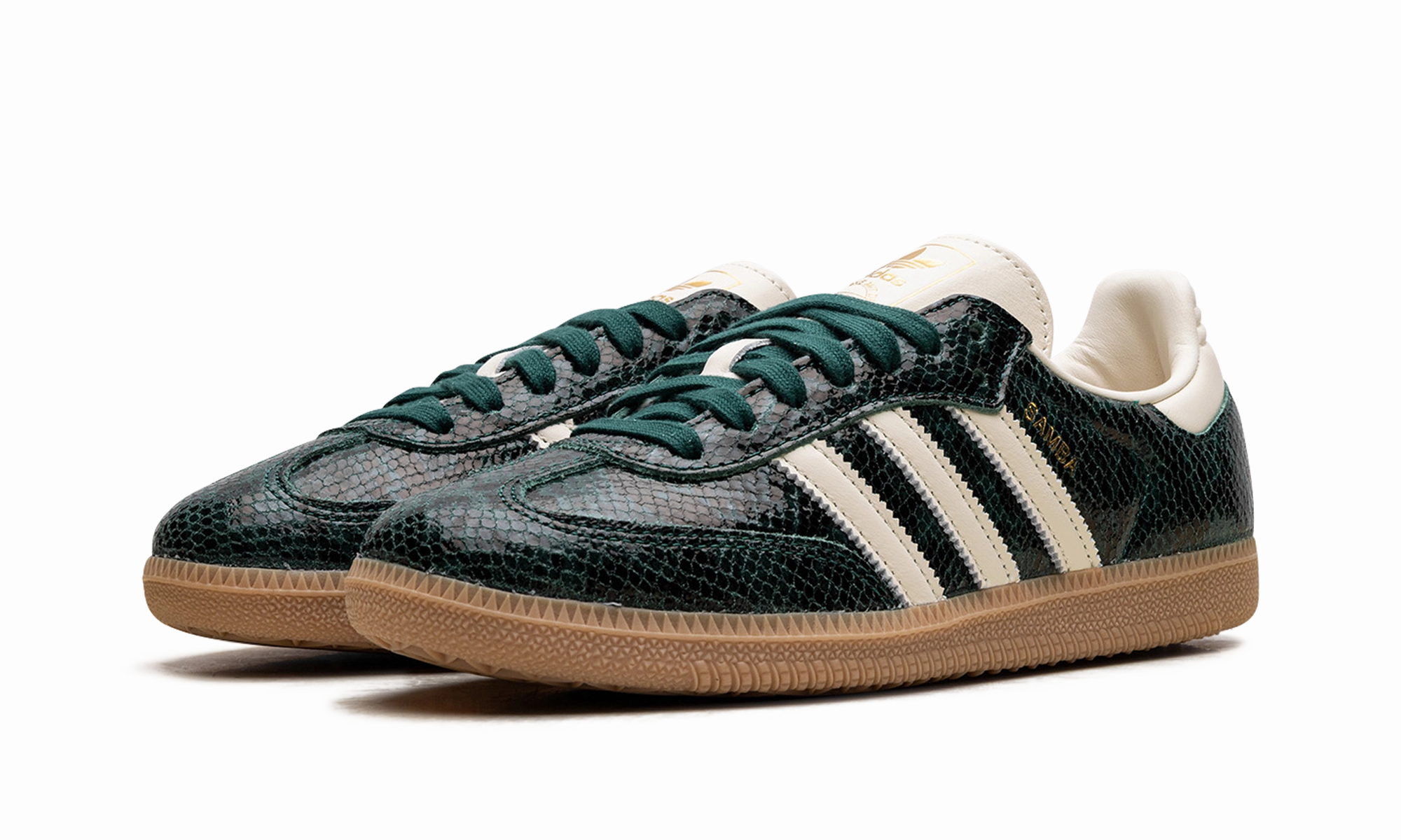 Samba OG WMNS "Snakeskin Collegiate Green" Wear Daily Lifestyle Ready