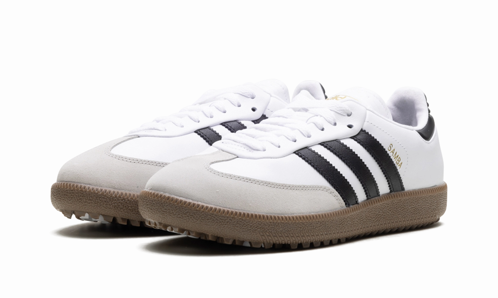 Smooth Upper Grab And Go Samba Spikeless Golf "White Black Gum"