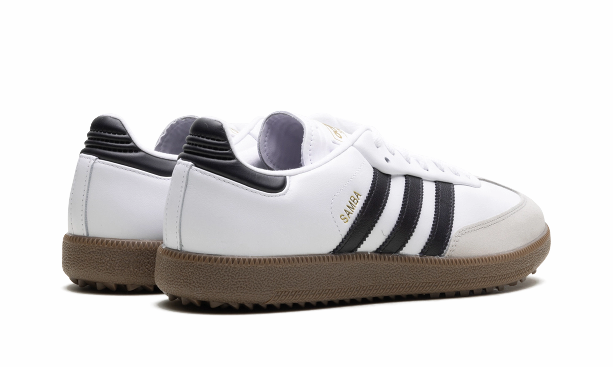 Samba Spikeless Golf "White Black Gum" Sturdy Support