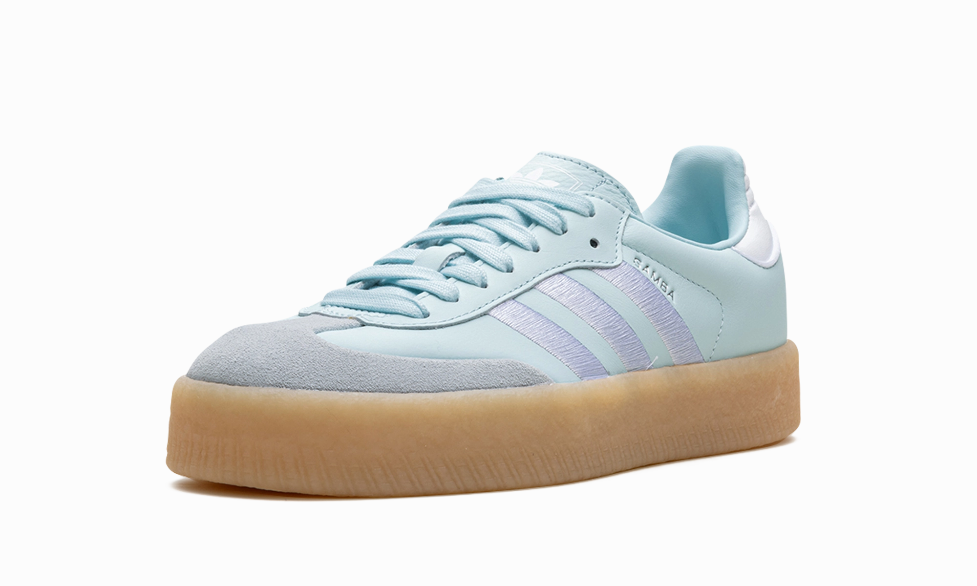 Sambae WMNS "Almost Blue Silver Metallic Gum" Handcrafted Stitching