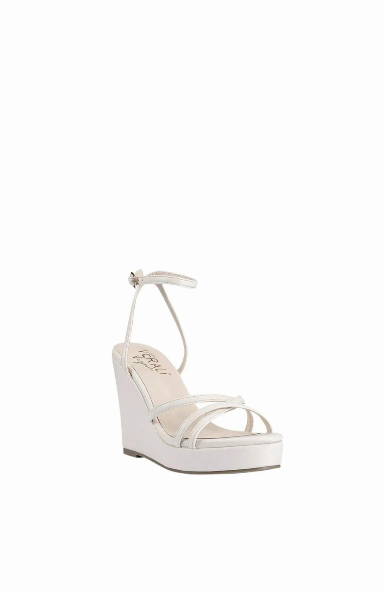 Walk Confidently Amore Strappy Wedges Bone Smooth