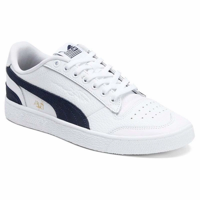 Puma Men's TMC Ralph Sampson Hussle Way Shoes - White / Peacoat Easy On And Off Durable Lacing