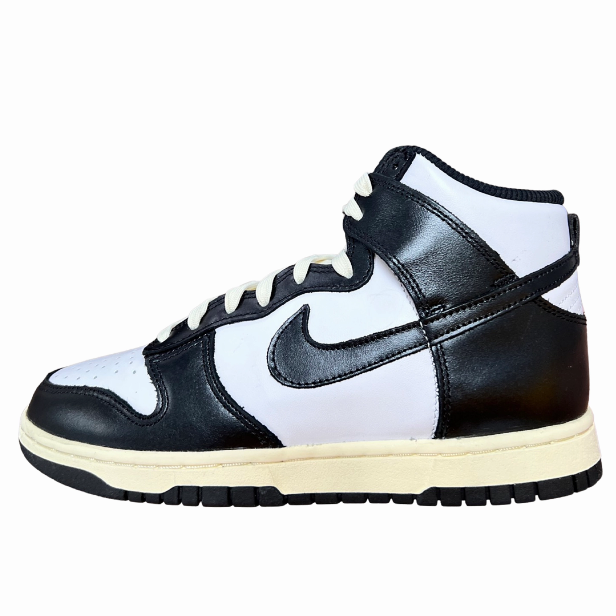 WMNS Nike Dunk High Vintage Black Slip Guard Balance Motion