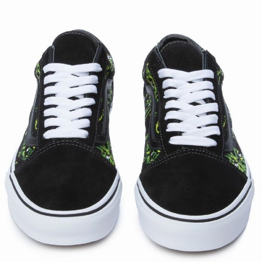 Universal Look Vans Men's Eyes in the Dark Old Skool Shoes - Black / Green