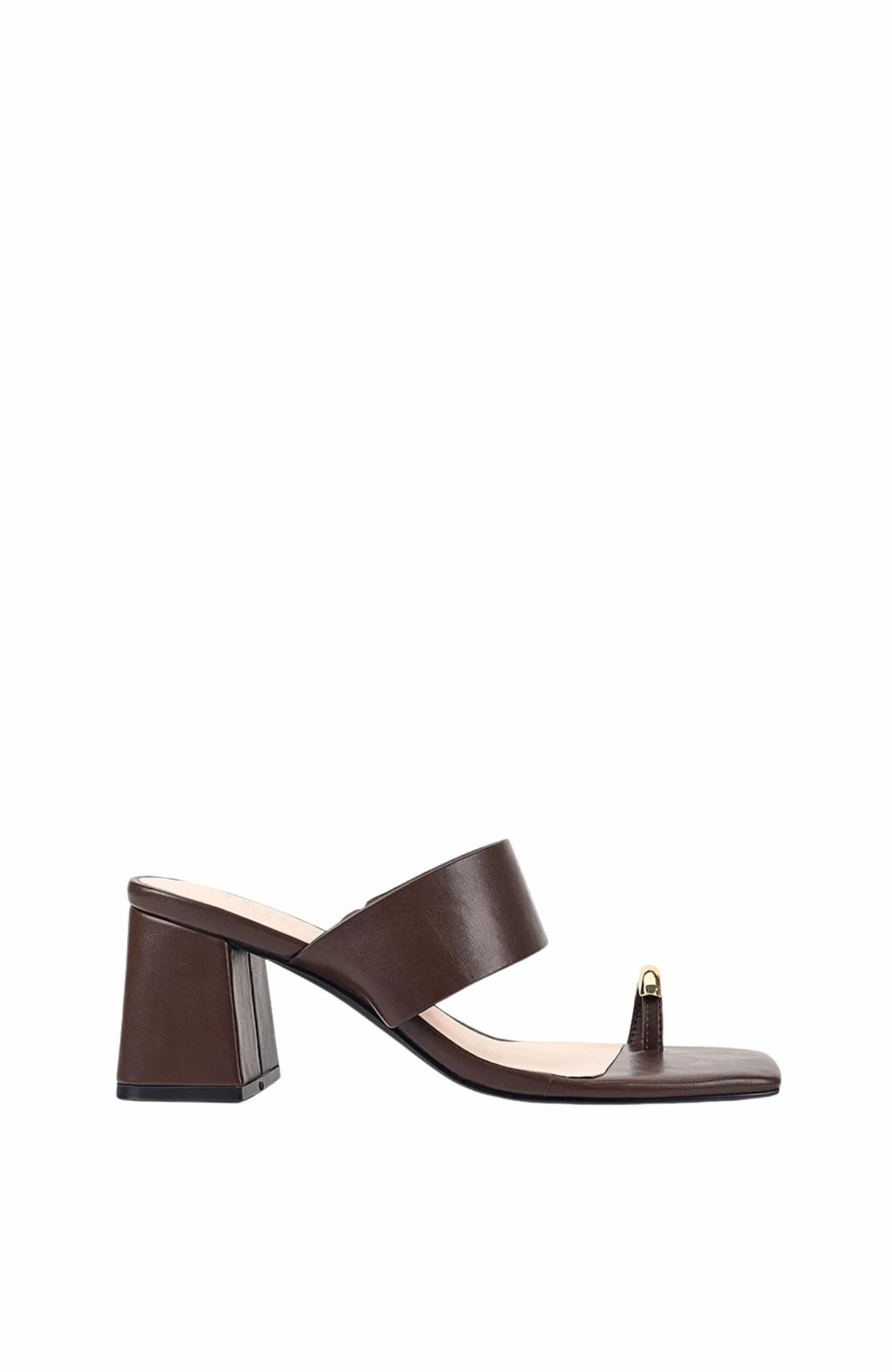 Rooftop Vibe Stassie Block Heel Mules Chocolate Brown