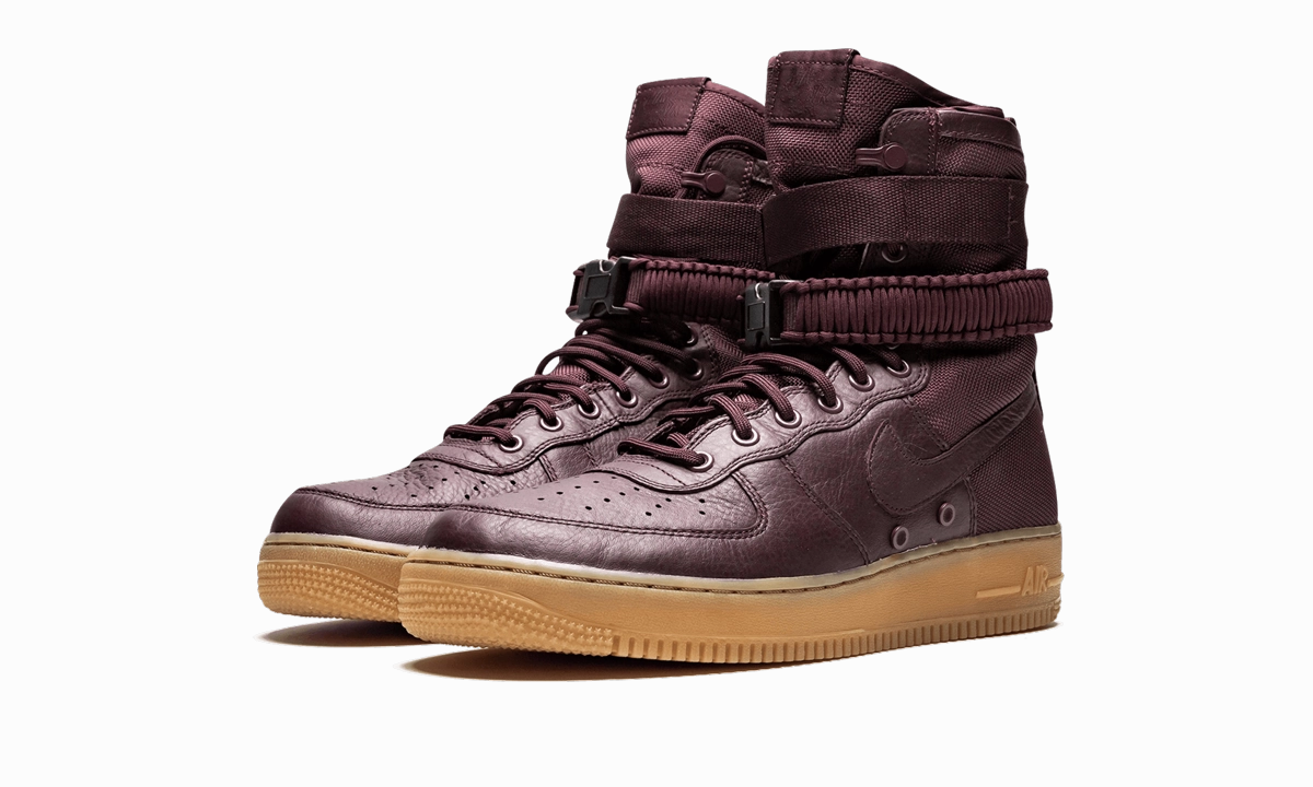 suede upper Comfort Ankle SF Air Force 1 "Deep Burgundy"