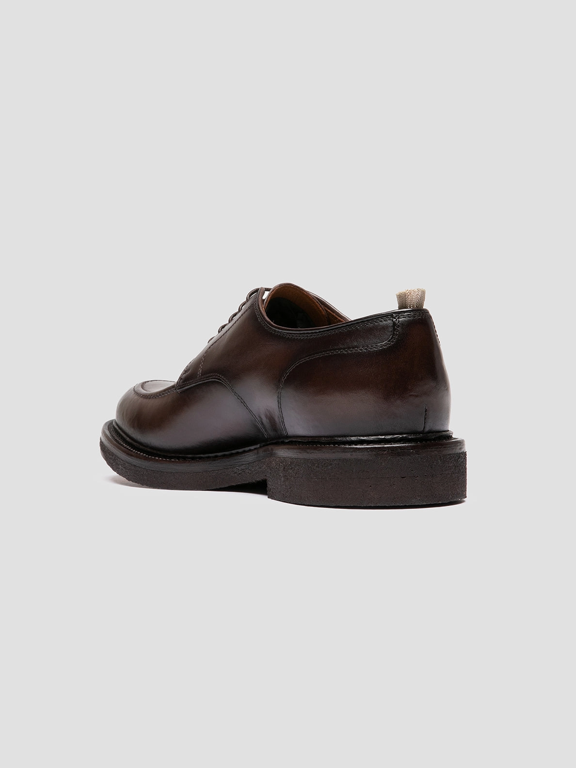 ASTON CREPE 003 - Brown Leather Derby Shoes Daily Pair Street Inspired