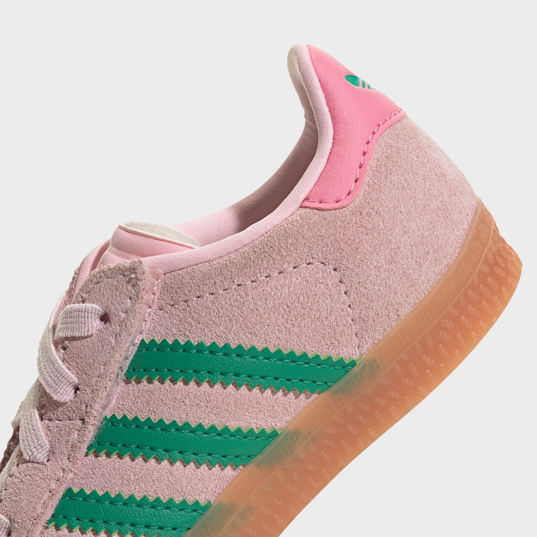 Reinforced Heel Cap adidas Infants' Gazelle Pink / Green
