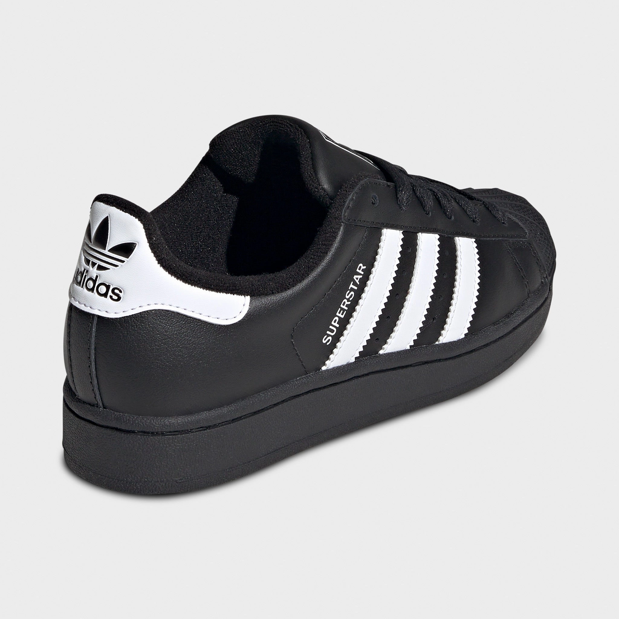 adidas Juniors' Superstar II Core Black / White Responsive Look Cloud cushion