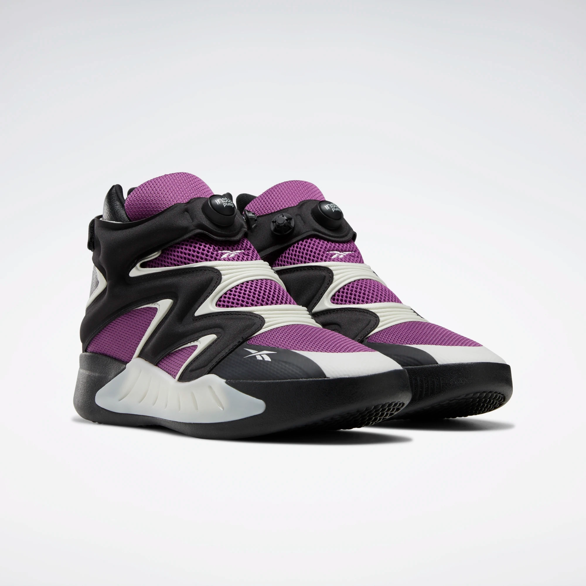 Reebok Men's Instapump Fury Zone Shoes - Aubergine / Pure Grey 1 / Core Black Tennis Sneakers