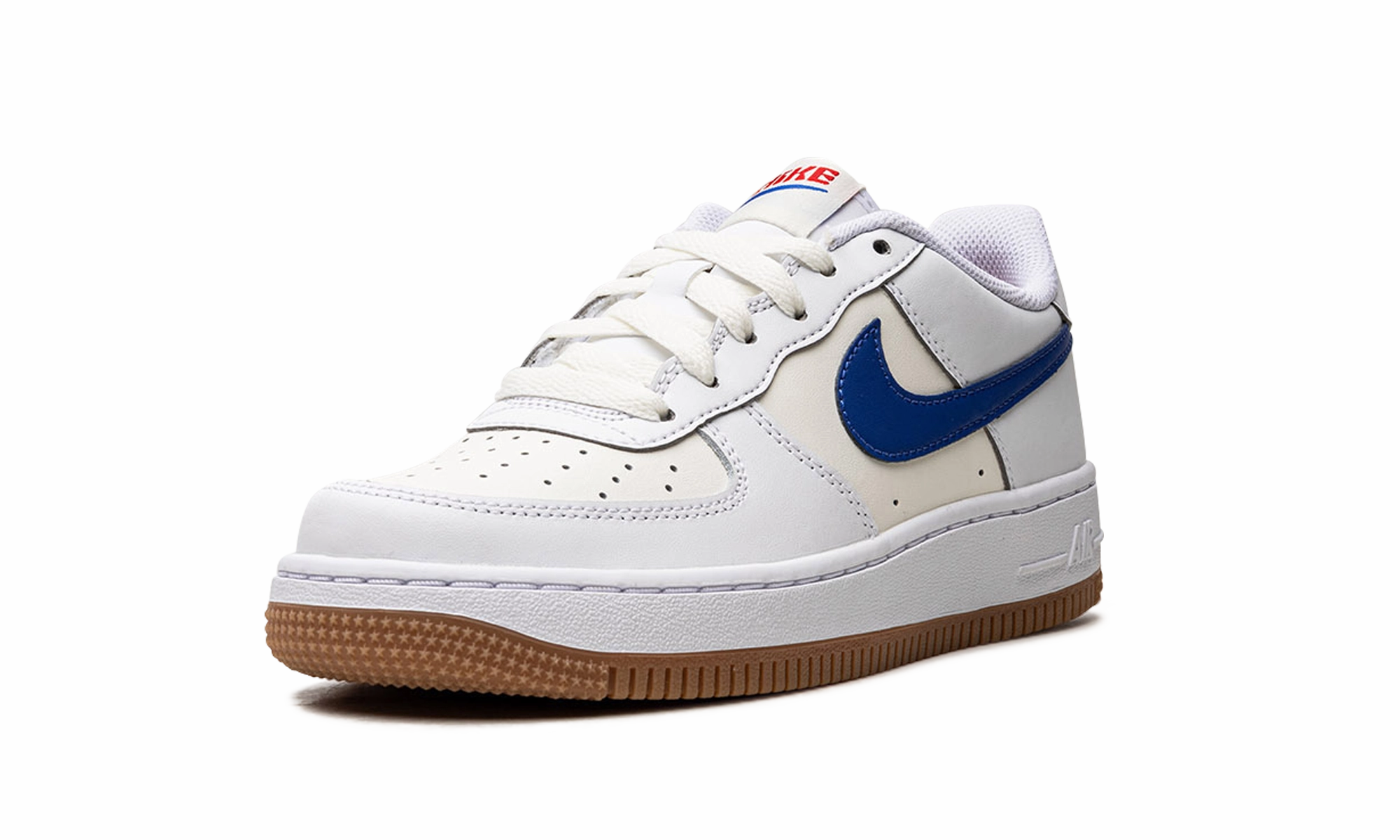 Walk Support Cushioned Footbed Air Force 1 Low GS "White Game Royal"