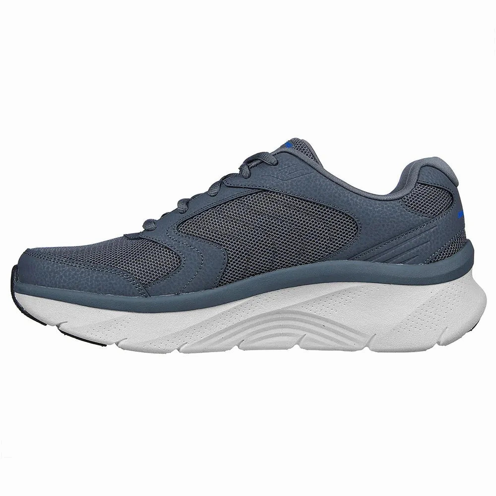 Skechers Men's Arch Fit DLux Junction Shoes - Charcoal / Blue Recycled Fiber Upper